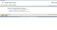 Desktop Screenshot of bengt-martensson.de